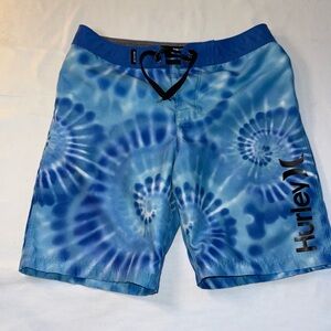 Hurley Blue Tie-Dye Board Shorts